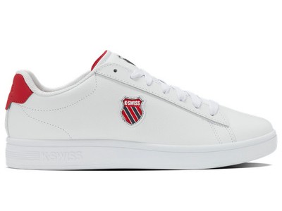 K-Swiss COURT SHIELD II Herren Weiß Sneakers Sportschuhe Alltag (04412-128-M)