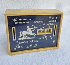 Vintage Sagittarius All Coin Calendar Bank Security First National Bank Zodiac