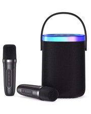 Karaoke Machine Portable Bluetooth Speaker with 2 Dual Microphone Karaoke IPX...