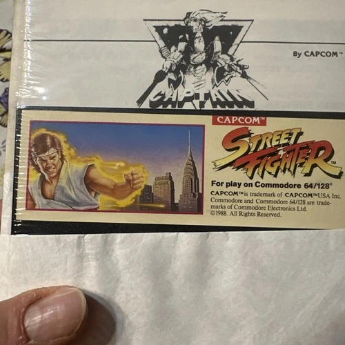 New ListingCommodore 64/128 Capcom Street Fighter with manual Sealed