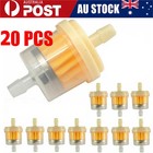 20PCS Motor Inline Gas Oil Fuel Filter Small Engine For 1/4'' Line 6-7mm Hose