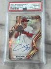 2021 Bowman's Best Shohei Ohtani Heatwave Die-Cut Lava Refr. Auto /150 PSA 10