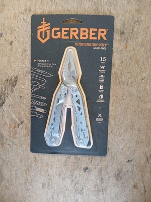New Gerber Suspension-NXT 15-in-1 Multi-Tool,Pliers Wire Cutter Scissor Flathead