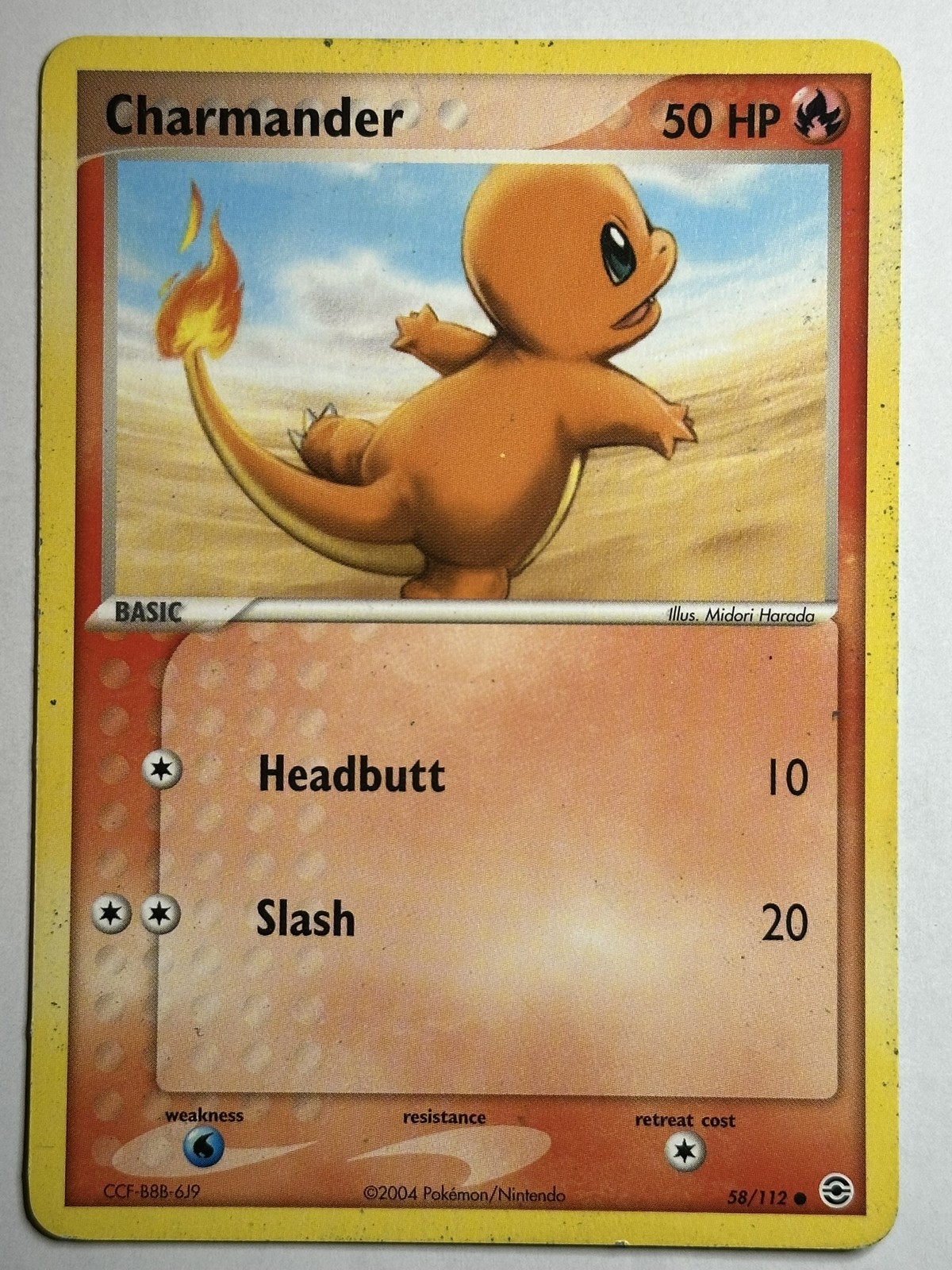 Charmander FireRed & LeafGreen 58/112 LP-NM Pokemon card