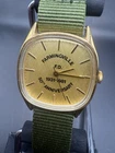 VINTAGE TIMEX ADVERTISEMENT WATCH "FARMINGVILLE F.D. 50th Anniversary" Runs