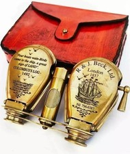 Vintage Nautical Monocular Telescope Antique Brass Binocular Maritime Gift Item