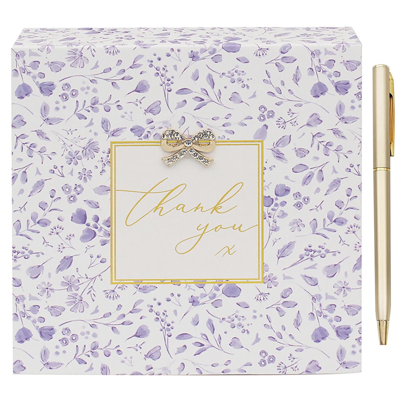 Lesser Pavey Thank You Memo Pad Madelaine Hearts Design Notepad Gift