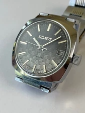 Poljot Calendar Date Stainless St Screw Down Back Textured Dial Original S/Steel