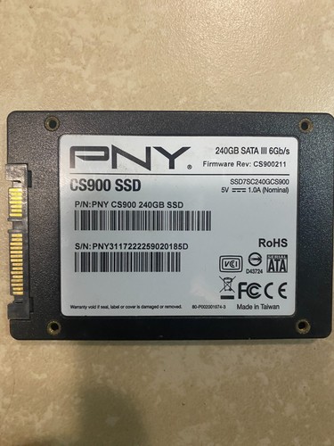 PNY 240GB 2.5" SSD Solid State Drive SATA Laptop PNY SSD7SC240GCS900 240GB - Picture 2 of 2