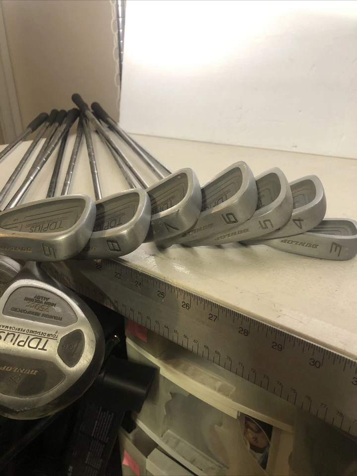 Dunlop TD Plus Ladies Flex Golf Clubs 3 Woods 7 Irons, Putter, RH - Image 2 of 4