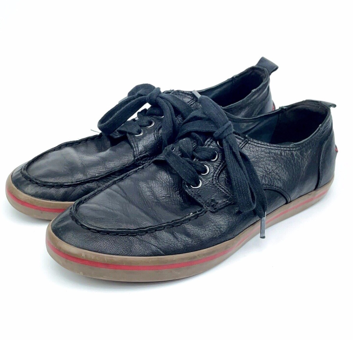 Cole Haan Men's Size 8.5 M Black Leather Sneakers Lace Up Tennis
