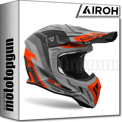 AIROH HELMET CROSS MOTORBIKE AV22G32 AVIATOR ACE 2 GROUND ORANGE MATT SZ. M