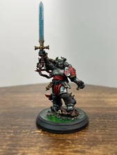 Warhammer 40k Black Templars Emperor's Champion custom base painted 1106