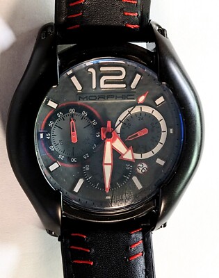 Mans Watch Morphic Chronograph Japan Quartz  Luminous Hands/Index Hidden Crown