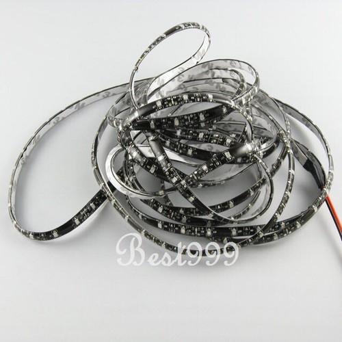 Waterproof Green 5M 300 Leds 3528 SMD LED Flexible Strip Light 12V DC Black PCB - Picture 3 of 6
