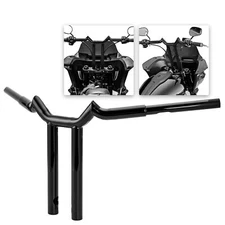 MOFUN 14" Rise T Bar Black Handlebar For Harley Dyna Softail Touring Road King