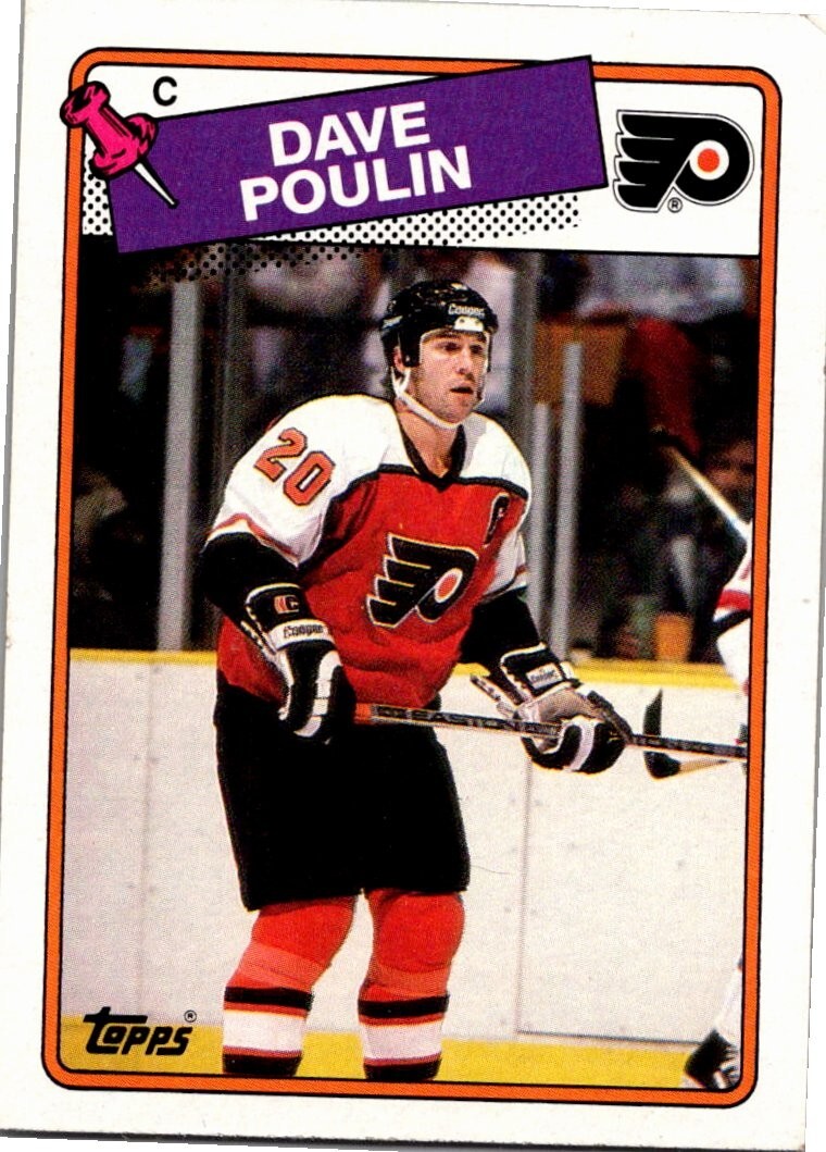 1988-89 Topps Hockey #100 Dave Poulin Philadelphia Flyers Free Shipping!