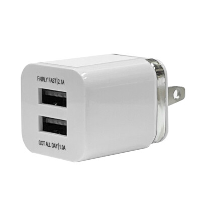 USB Double Wall Fast Charger Adapter Dual 1A 2A 5V For iPhone Samsung USB-A