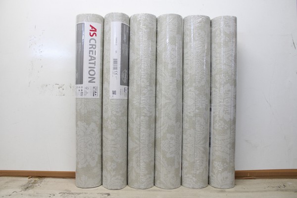 6 Rollen Vliestapete As Creation 33605-5 Creme/ Beige Barock Anf. 9A-image
