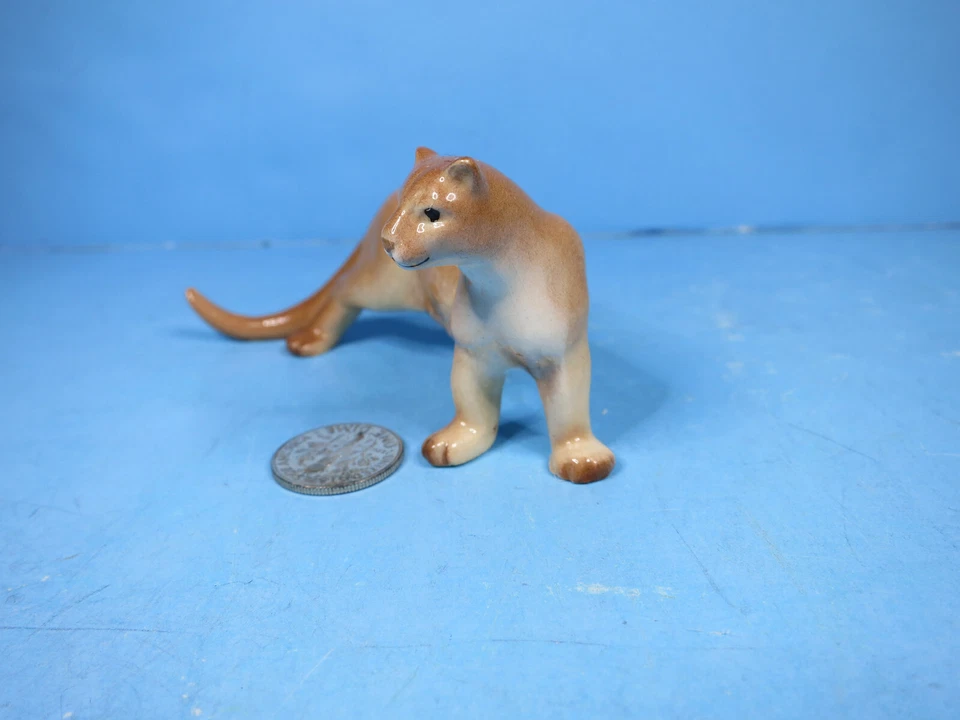 HAGEN RENAKER - Figura de cerámica de pie de león de montaña - USADA Foto 4 de 4