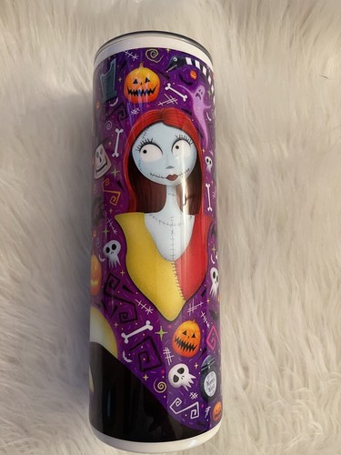 Handmade 20 Oz Skinny Jack And Sally tumbler. - Picture 2 of 2
