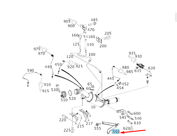 Neu MB SPRINTER W906 Auspuffanlage zur Getriebehalterung A9064926141 Original