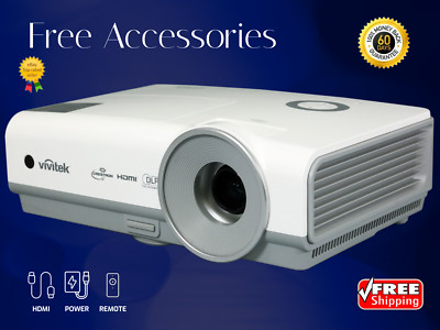 Vivitek D853W DLP Projector Long-Lasting Performance 3200 ANSI 4K PC 3D Ready  