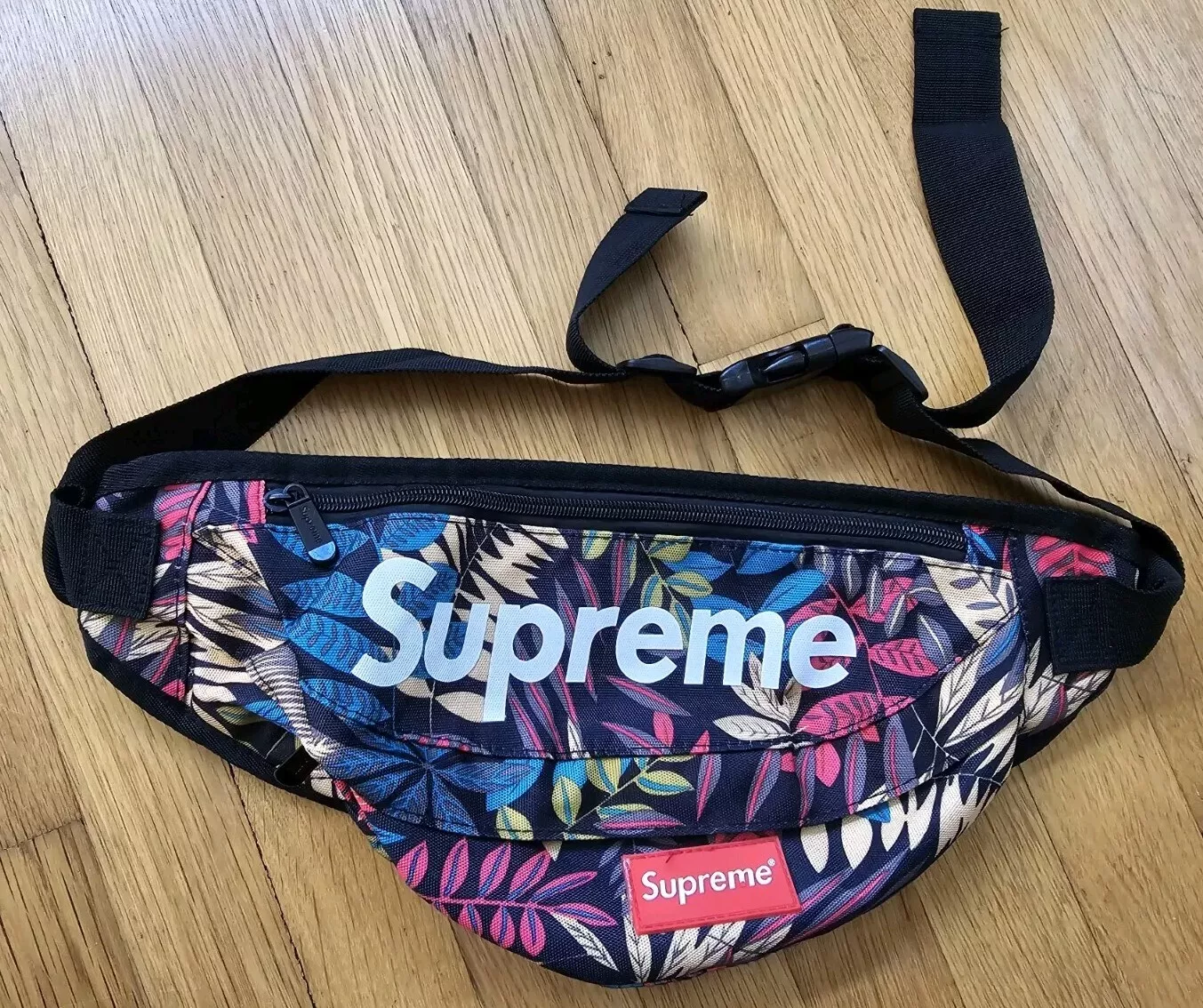 SUPREME sangle réglable taille fanny sac bandoulière ceinture tropical FLORAL   NEUF