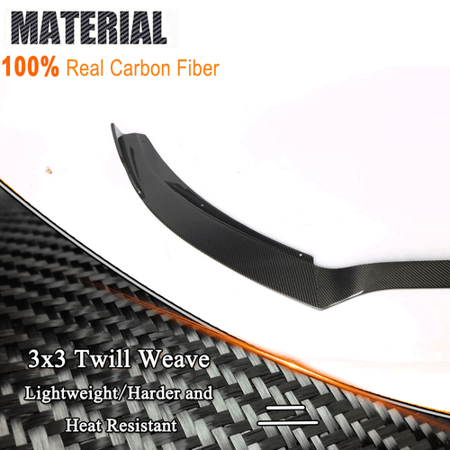 For Mercedes Benz AMG GT R 2016-2018 Real Carbon Fiber Front Bumper Lip Spoiler  - Picture 8 of 11