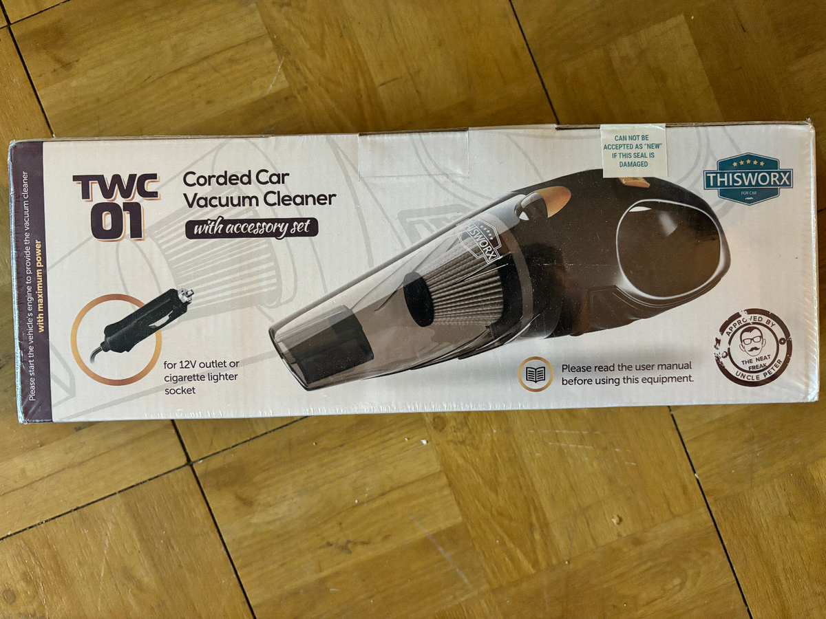 Thisworx TWC-01 Corded Car Vacuum Cleaner For 12V Outlet or Cigarette  Lighter 600291935953| eBay