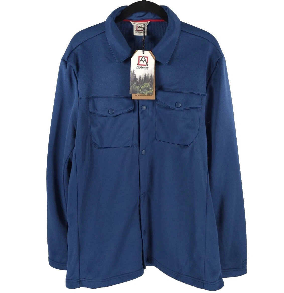 NWT AVALANCHE Outdoor Snap Navy Shirt Jacket Fleece Style CAM816B Size LARGE
Opens in a new window o
