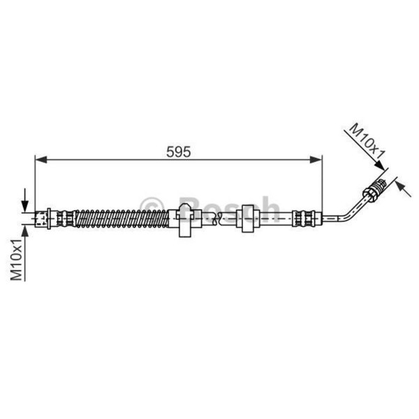 Bosch Bremsschlauch Bremsleitung Hinten Rechts FüR Peugeot 407 SW 508 I-image