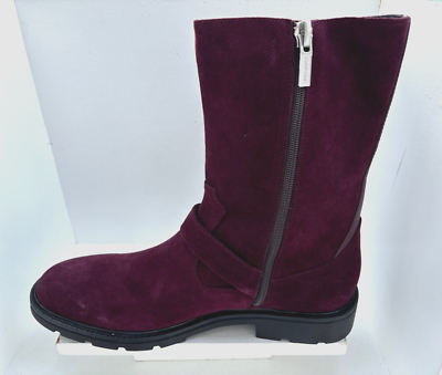 CALVIN KLEIN UGILIO LEATHER/SUEDE MID-CALF BOOTS MEN display picture 2
