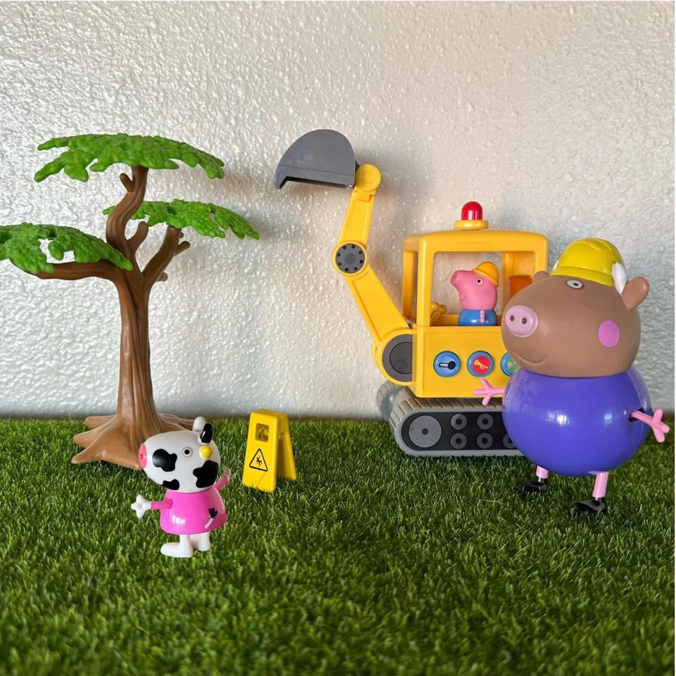 Let's Plant More Trees w/ Mr Bull's Road Digger! 2.2” Carol Cow, 4.2” Daddy Bull - Image 2 of 3