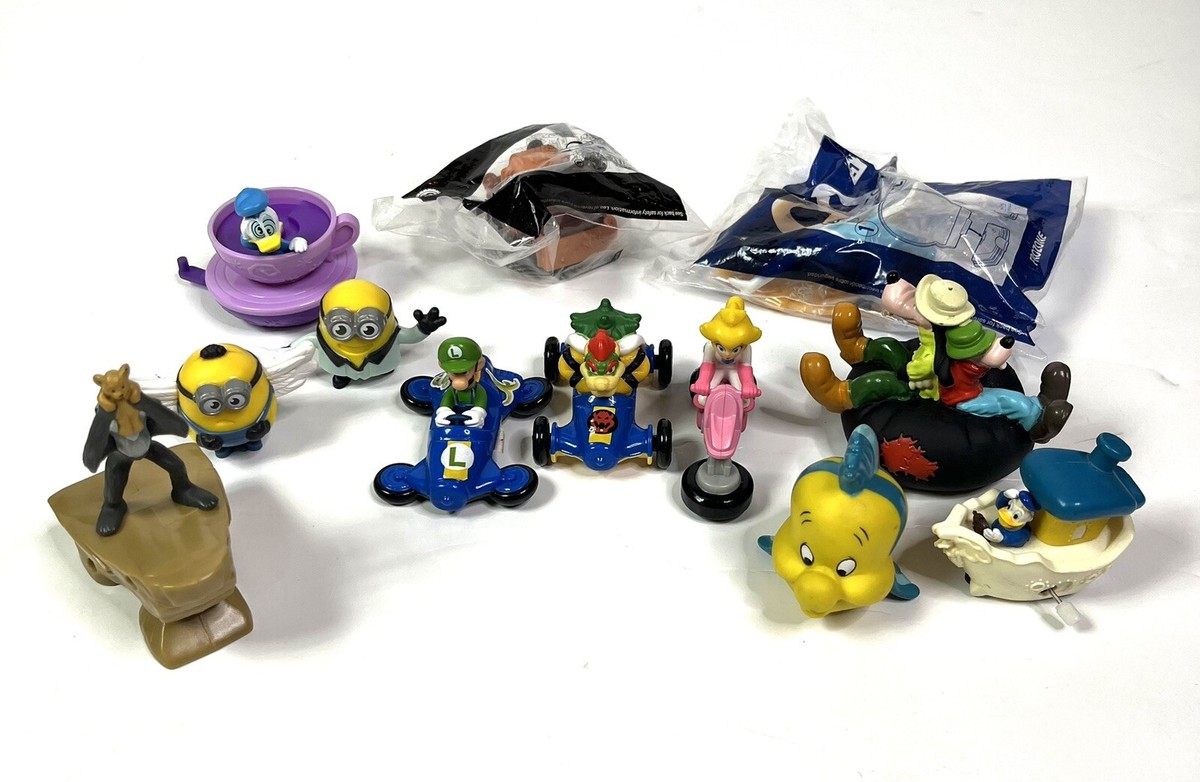 McDonald's Happy Meal & Burger King Toys Lot Of 12 Mario