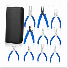 10-Piece Premium Jewelry Pliers Set for Wire Wrapping - Ideal for Jewelry Making