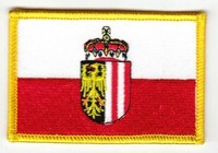 AufnäHer ÖSterreich - OberöSterreich Patch Flagge Fahne