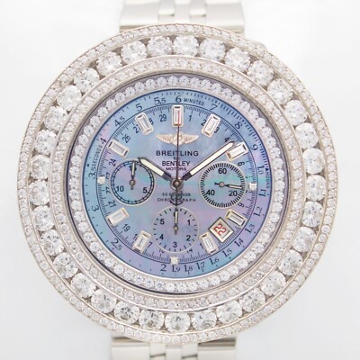 Breitling Bentley Motors 48mm A25362 Custom MOP Dial Diamond