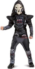 Reaper Classic Muscle Overwatch Blizzard Fancy Dress Up Halloween Child Costume