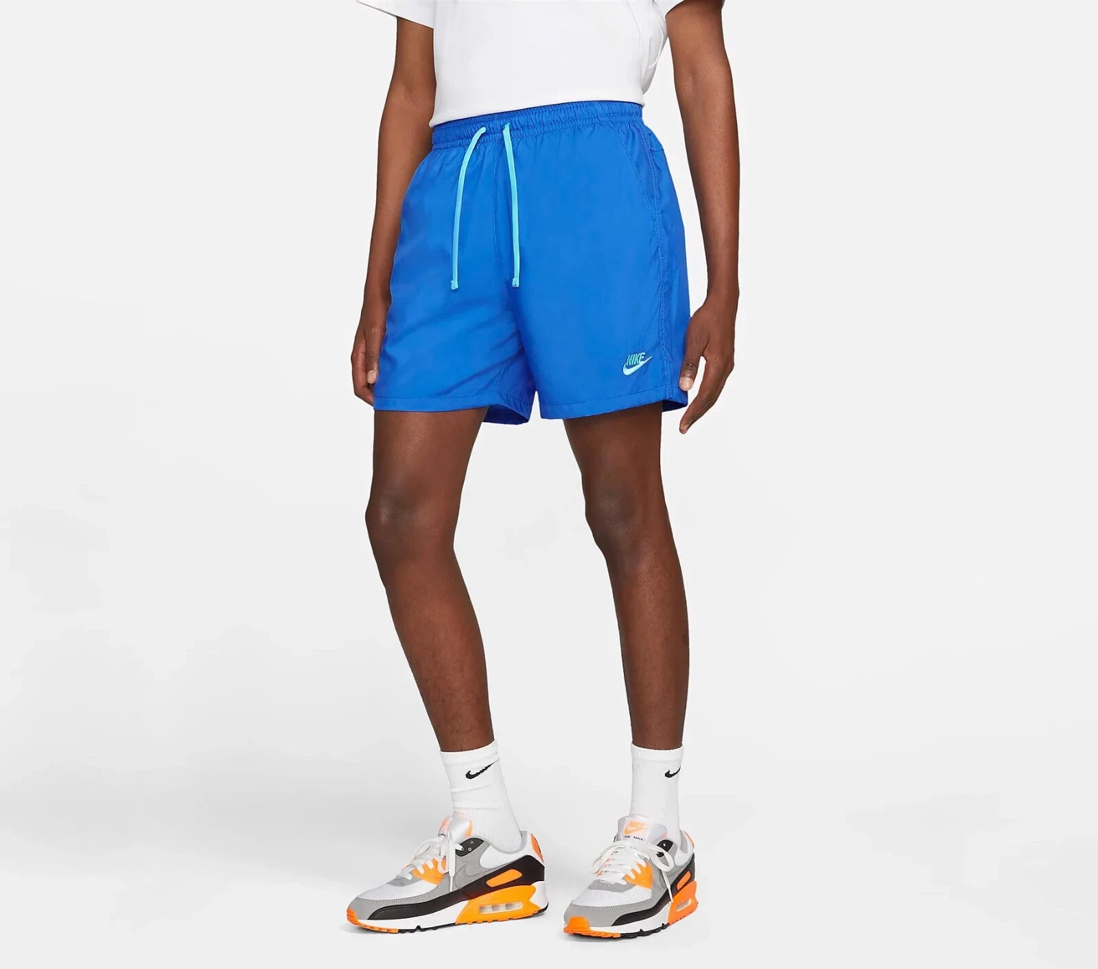 Nike Sportswear Woven Flow Training Shorts DR5678 403 Blue New Men's Size XL
