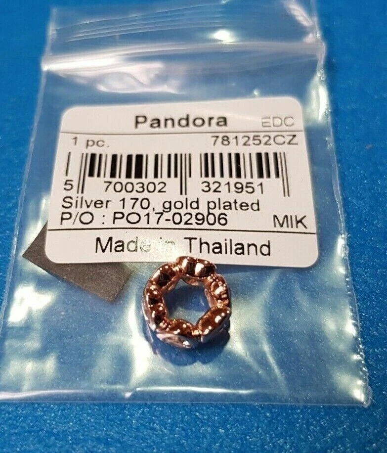 Pandora Space In My Heart Charm Rose Vergoldet (781252CZ) - Bild 3 von 3