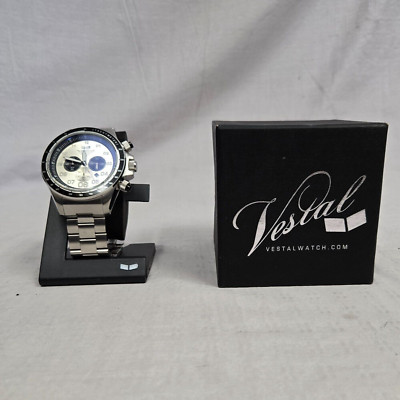 Vestal Adult Men's ZR3 Chronograph Watch Silver/Silver/Silver ZR3015