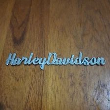 3D Chrome Metal Lettering Emblem / Medallion For Harley Davidson Tank Trunk