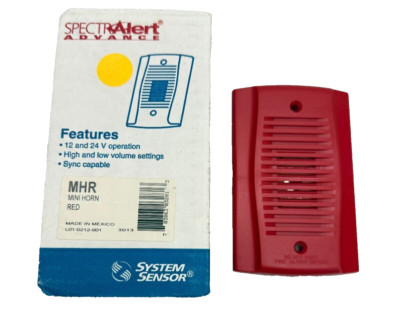 Spectra Alert System Sensor Mini-Horn MHR, 12/24V BK-MHR
