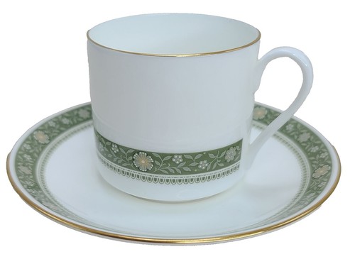 Antique 1910s Royal Doulton Cup and Saucer E7319 Japanese Vase Urn
