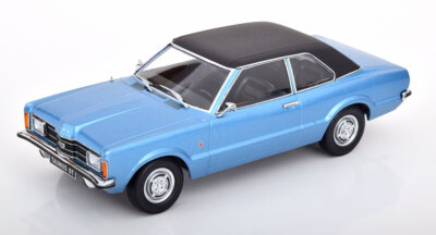 1:18 KK-Scale Ford Taunus GT Saloon with vinyl roof 1971 bluemetallic