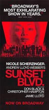 Sunset Blvd the musical Nicole Scherzinger Ad Flyer Broadway New York City