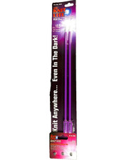 The Knit Lite- 3998 Purple Knitting Needles- Light-Up Tip  Extra Batteries-New
