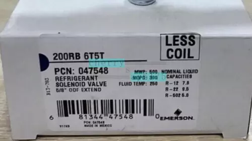 1PCS NEW EMERSON Solenoid Valve 200RB 6T5T 200RB6T5T（Welding5/8)