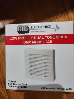 MG Electronics Low Profile Dual Tone Siren 15 WATT DMP Model 335